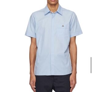 Vivienne Westwood blue embroidered shirt